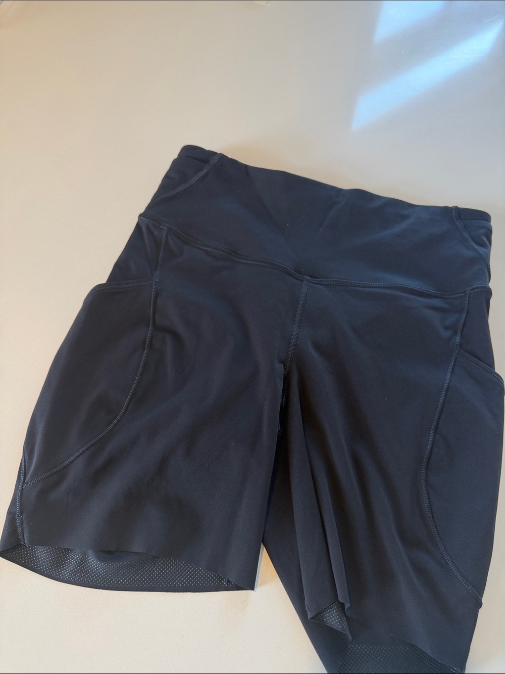 Lululemon Fast and Free High-Rise Short 6" Pockets Sz 6 Black - Picture 6 of 9